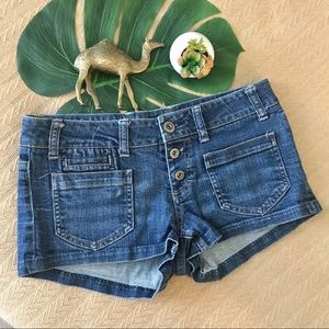 AEO Denim Shorts Button Fly Jean Shorts Size 6